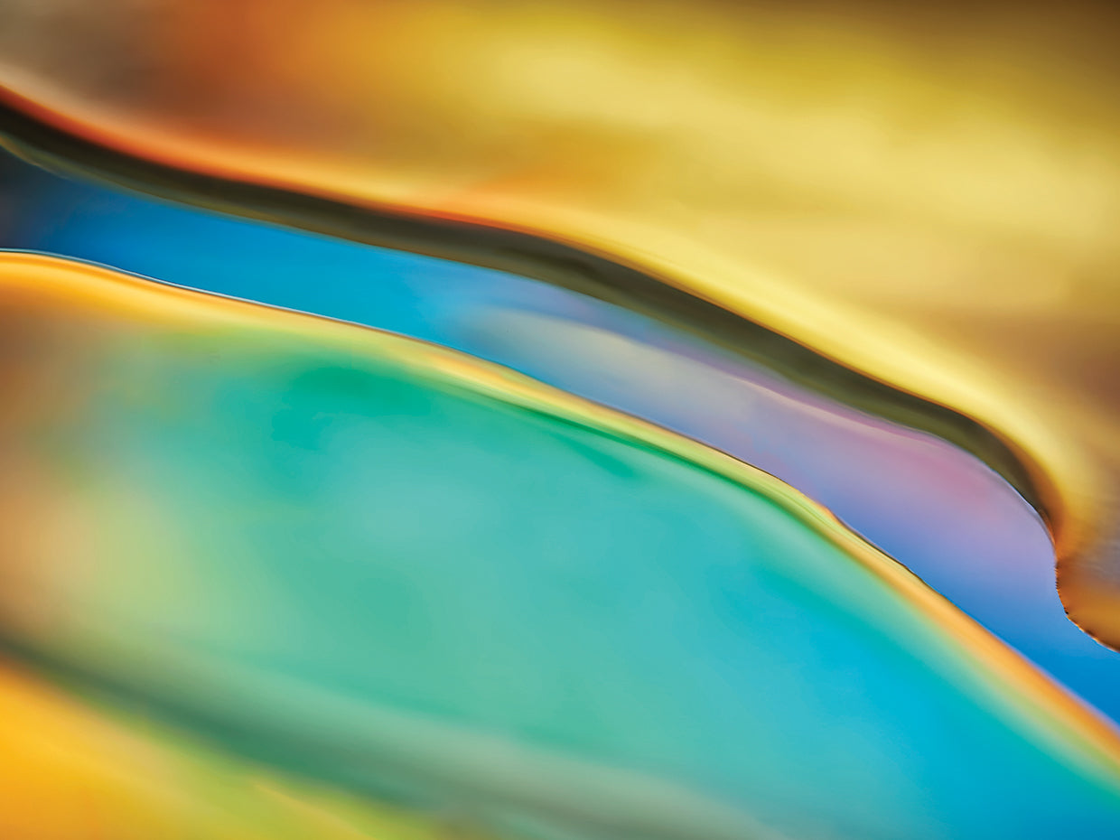 Yellow and Aqua Blue Flow