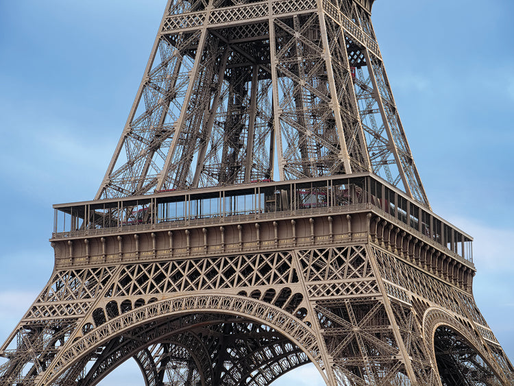 Arte de la lona de París de la primera plataforma de la Torre Eiffel