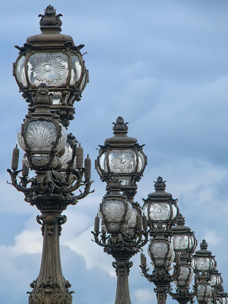 Art Nouveau Lamps Posts on Pont Alexandre III - II