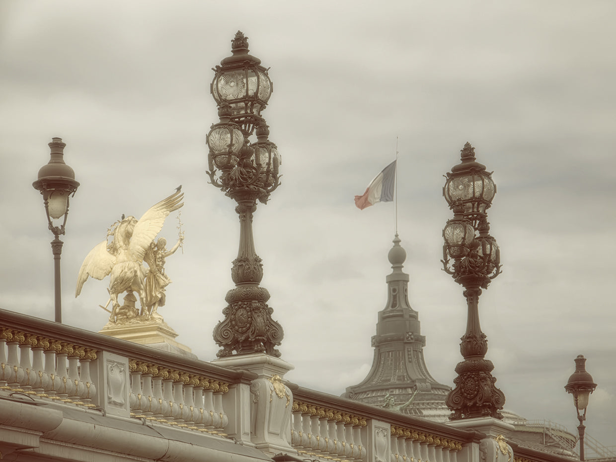 Art Nouveau Lamps Posts on Pont Alexandre III - III