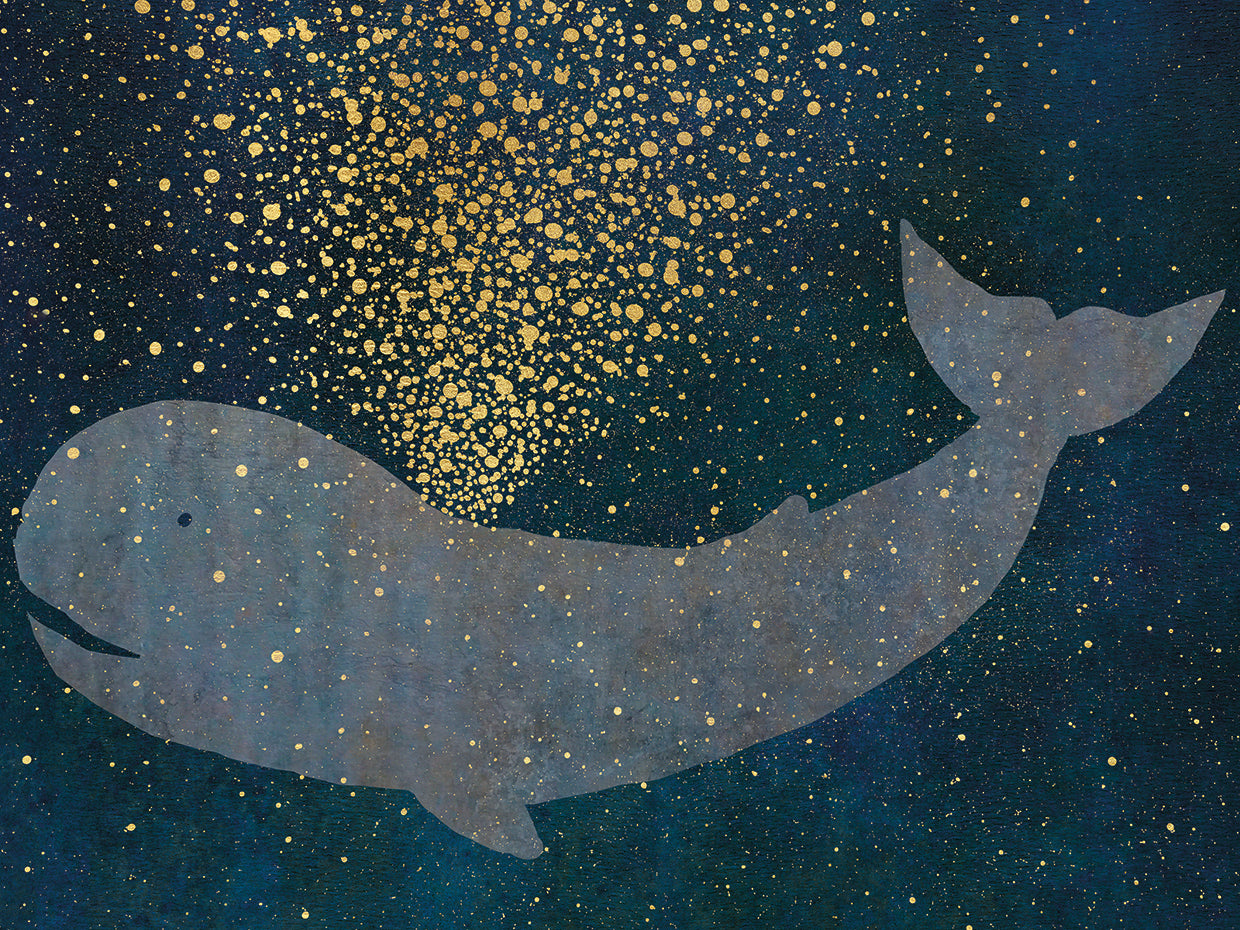 Gold Spraying Whale