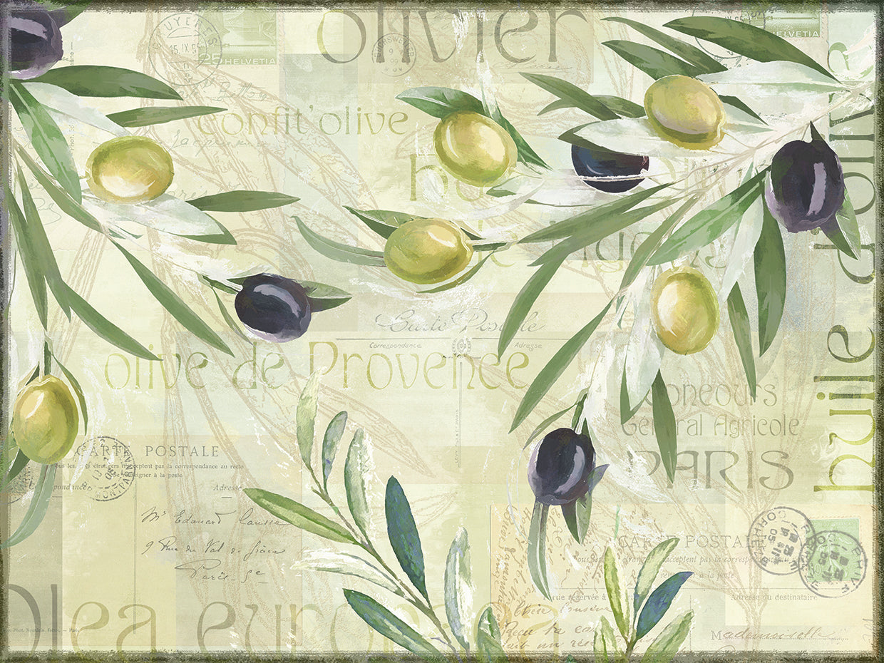 Lienzo de aceitunas de Provenza
