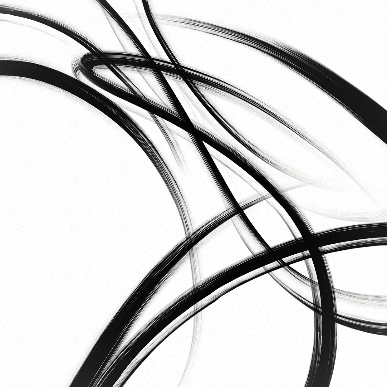 Black Brush Strokes II