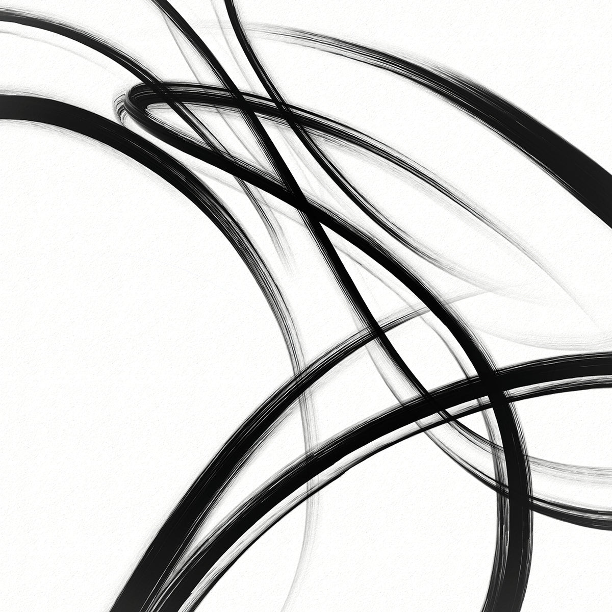 Black Brush Strokes II