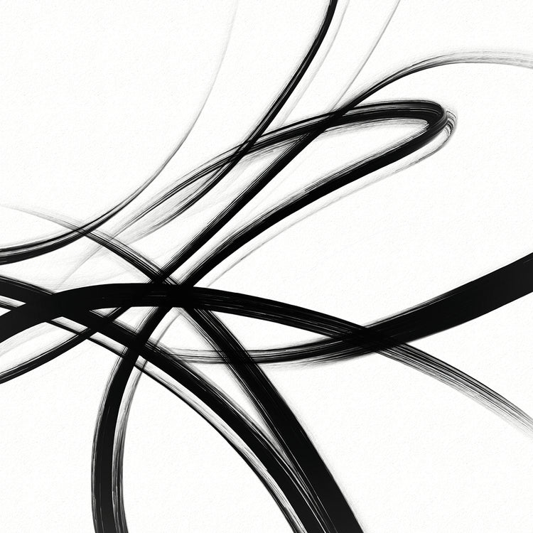 Black Brush Strokes III