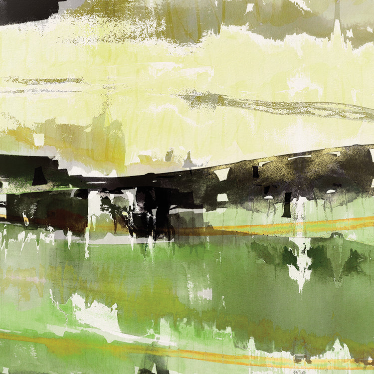 Watercolor Landscape Green