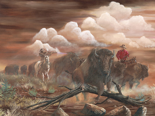 Thundering Herd Canvas Art