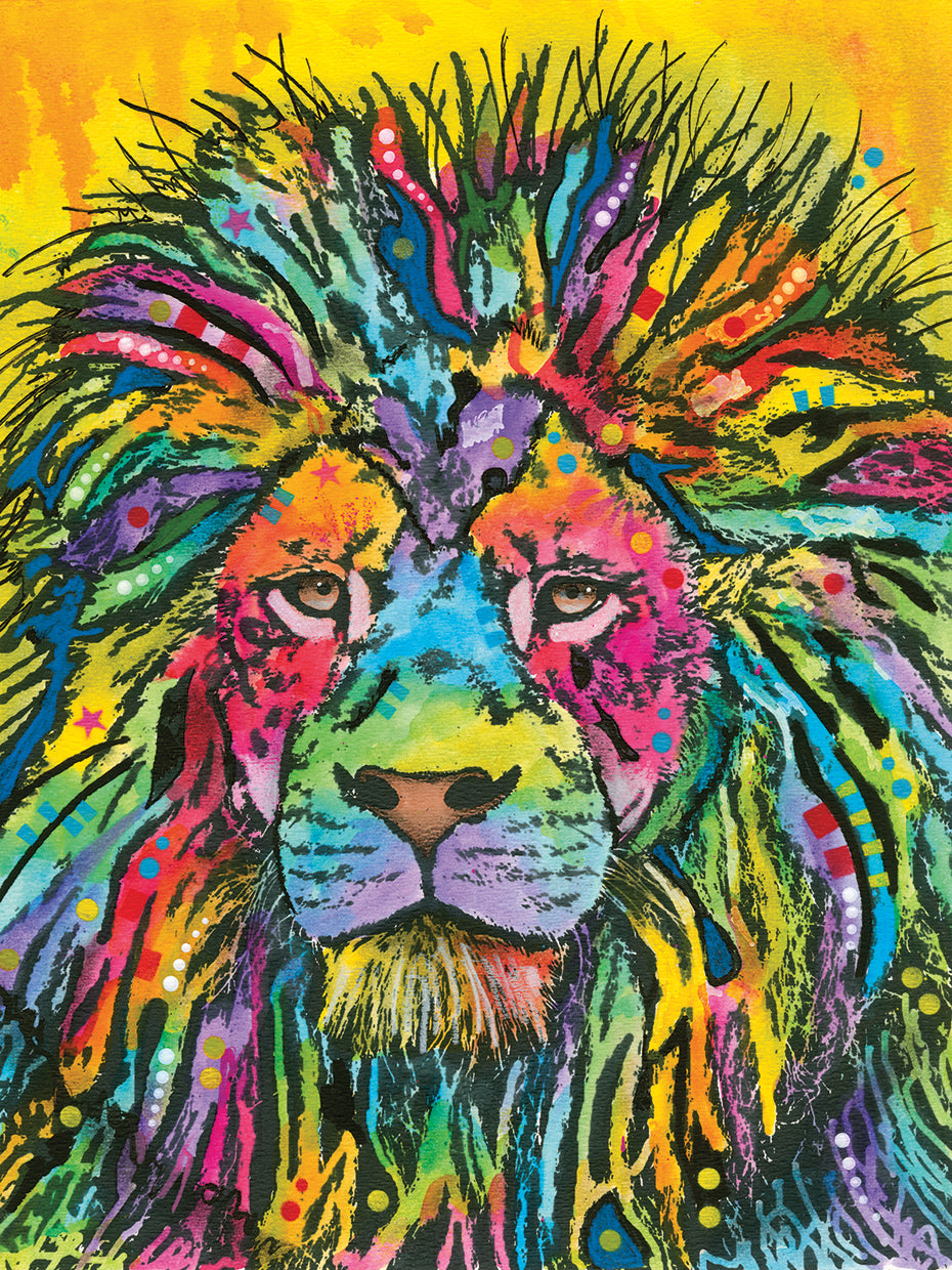 Lion Good by Dean Russo  - top quality wall art work on large canvas & framed canvas prints