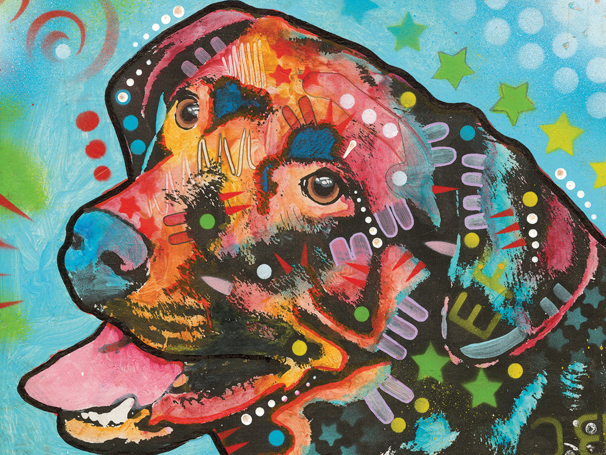 Love is a bark by Dean Russo - top quality wall art work on large canvas & framed canvas prints