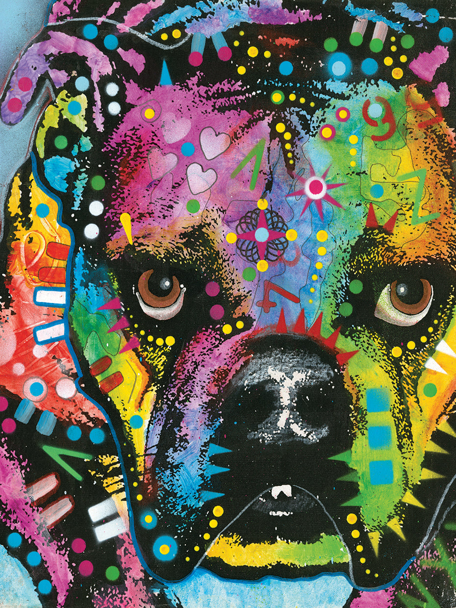 bully love by Dean Russo - museum quality wall art work on large canvas & framed canvas prints