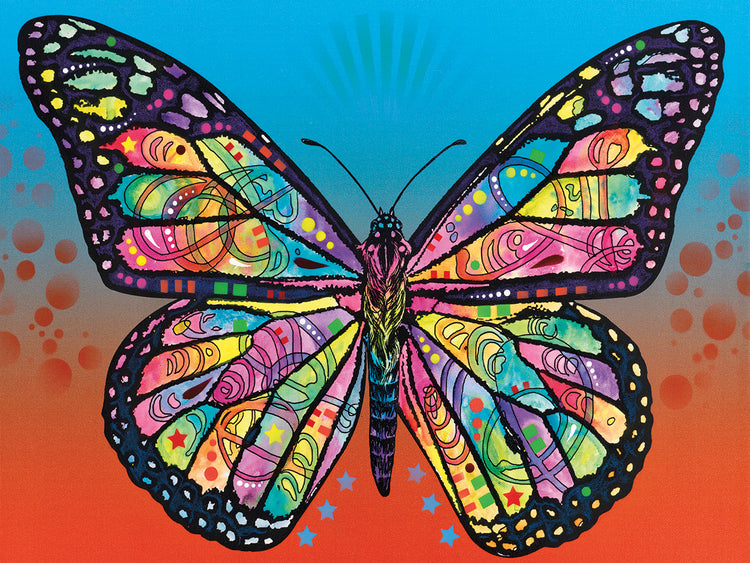 Butterfly by Dean Russo - top quality wall art work on large canvas & framed canvas prints