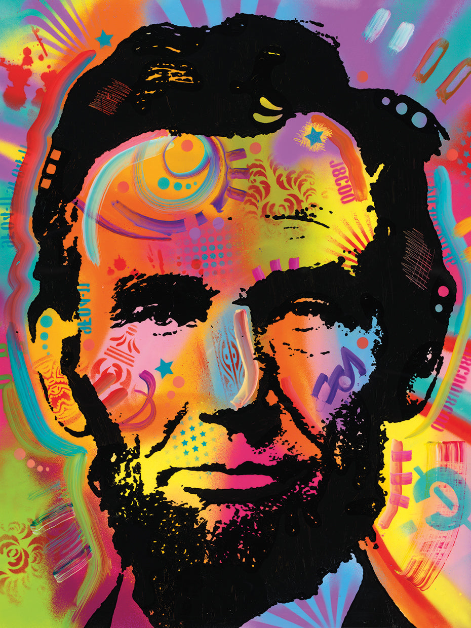 Abraham Lincoln fuera de mi mente Lienzos