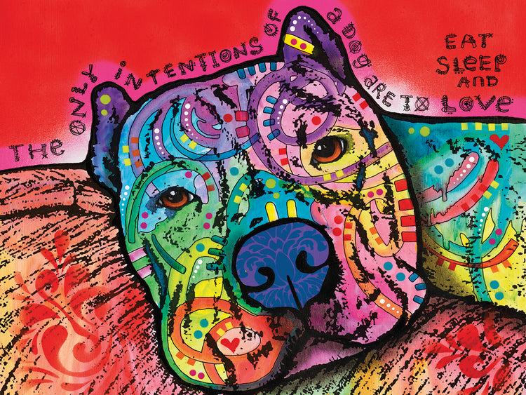 Intentions - highest quality handcrafted wall art work on large canvas & framed canvas prints by Dean Russo 