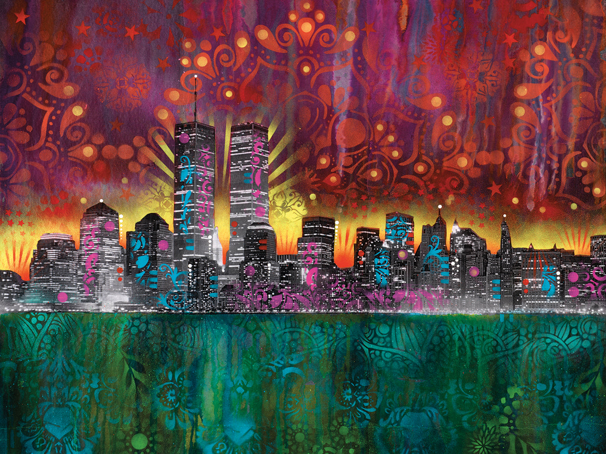 Skyline - highest quality handcrafted wall art work on large canvas & framed canvas prints by Dean Russo 