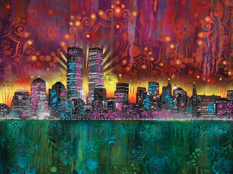 Skyline - highest quality handcrafted wall art work on large canvas & framed canvas prints by Dean Russo 