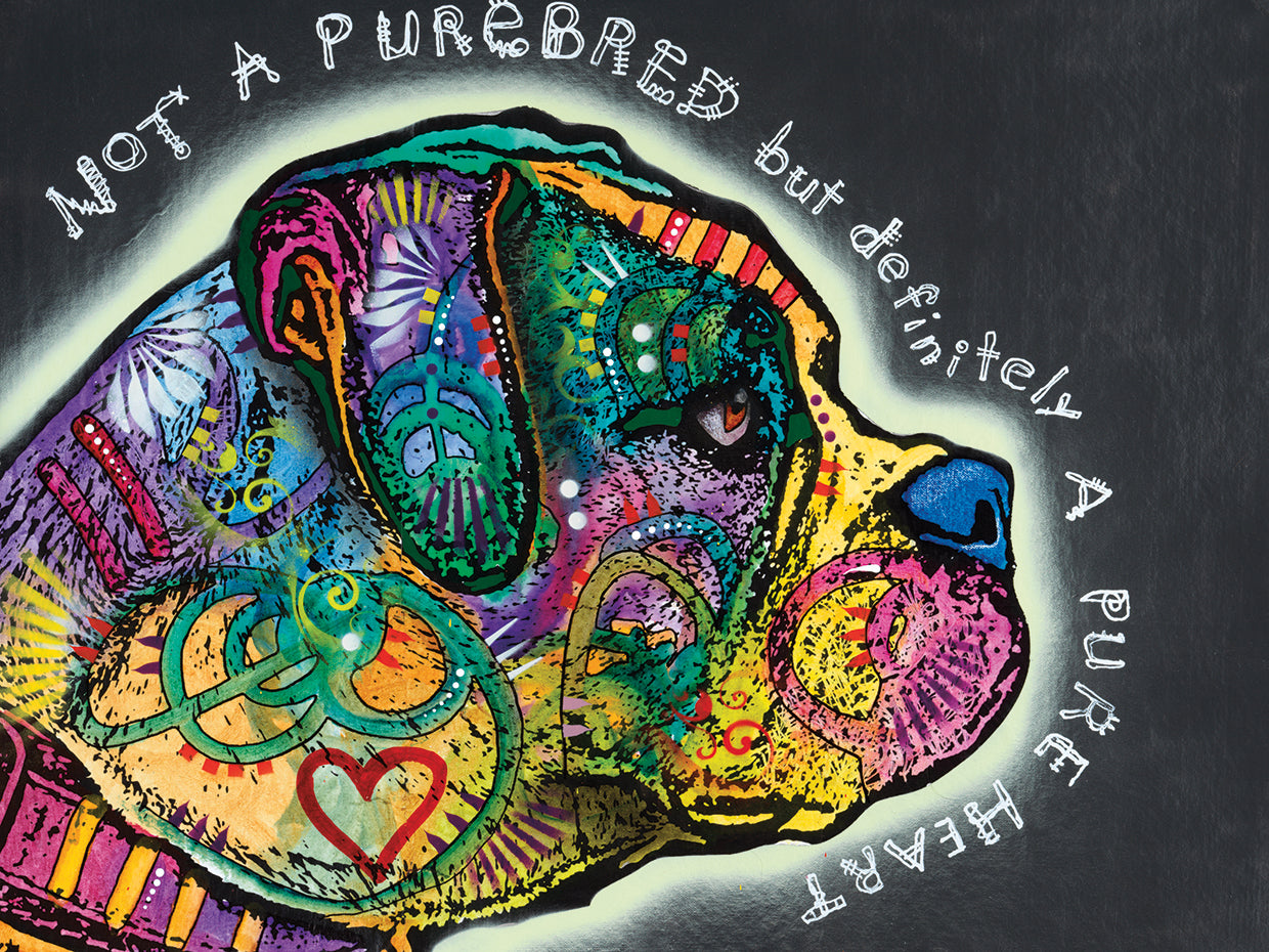 Pure Heart - highest quality handcrafted wall art work on large canvas & framed canvas prints by Dean Russo 