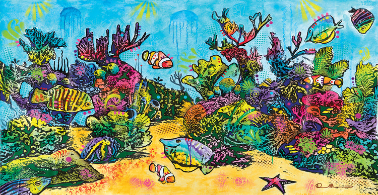 Underwater Magic - highest quality handcrafted wall art work on large canvas & framed canvas prints by Dean Russo 