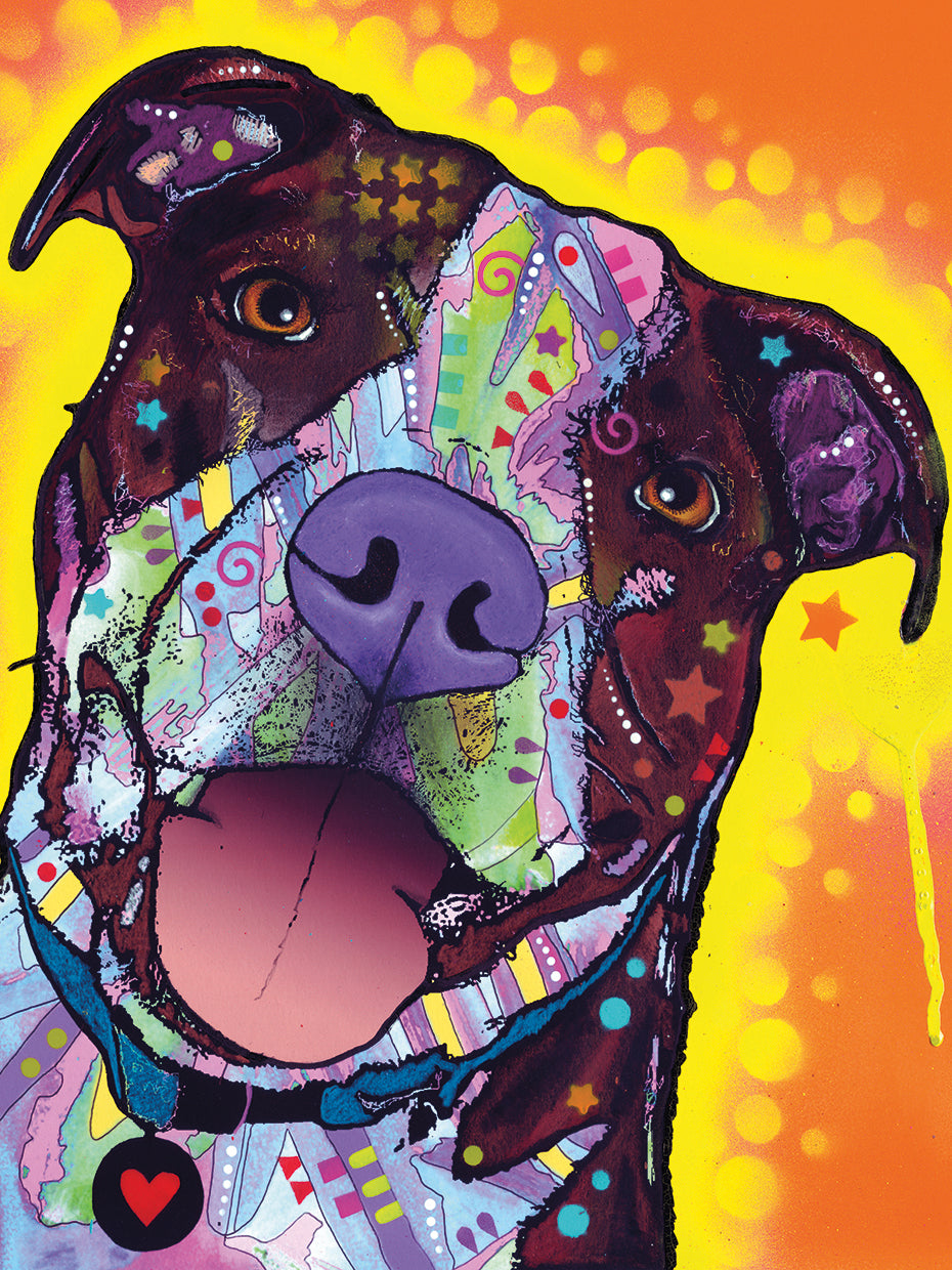 Daisy Pit - highest quality handcrafted wall art work on large canvas & framed canvas prints by Dean Russo 