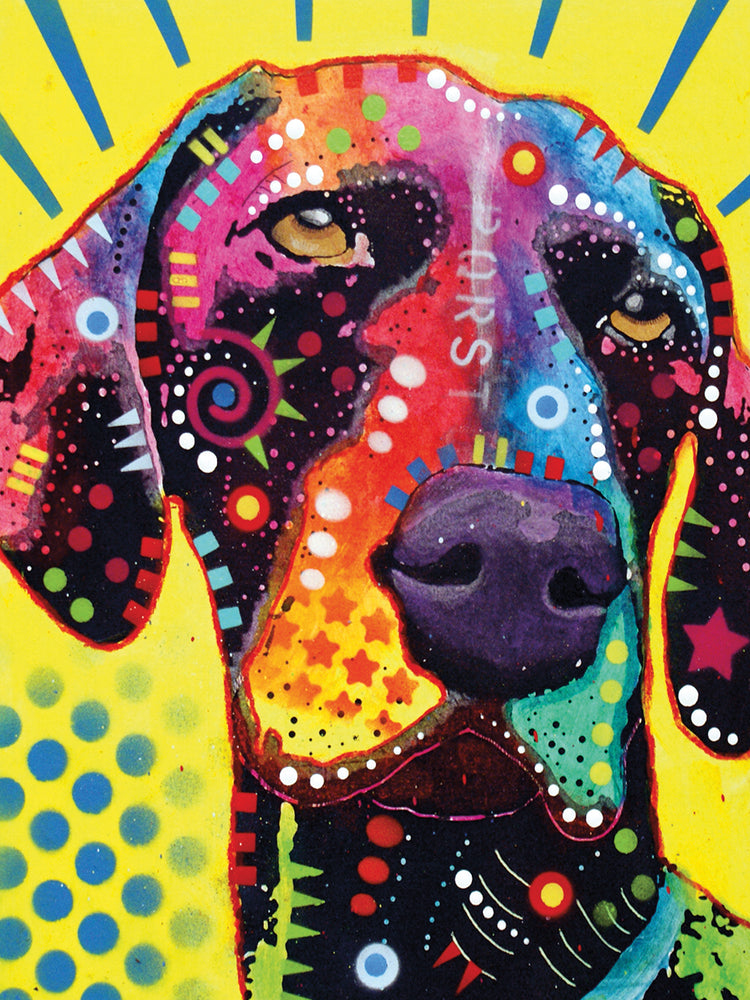 German Short Hair Pointer - highest quality handcrafted wall art work on large canvas & framed canvas prints by Dean Russo 