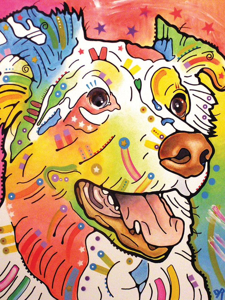 Dakota - highest quality handcrafted wall art work on large canvas & framed canvas prints by Dean Russo 