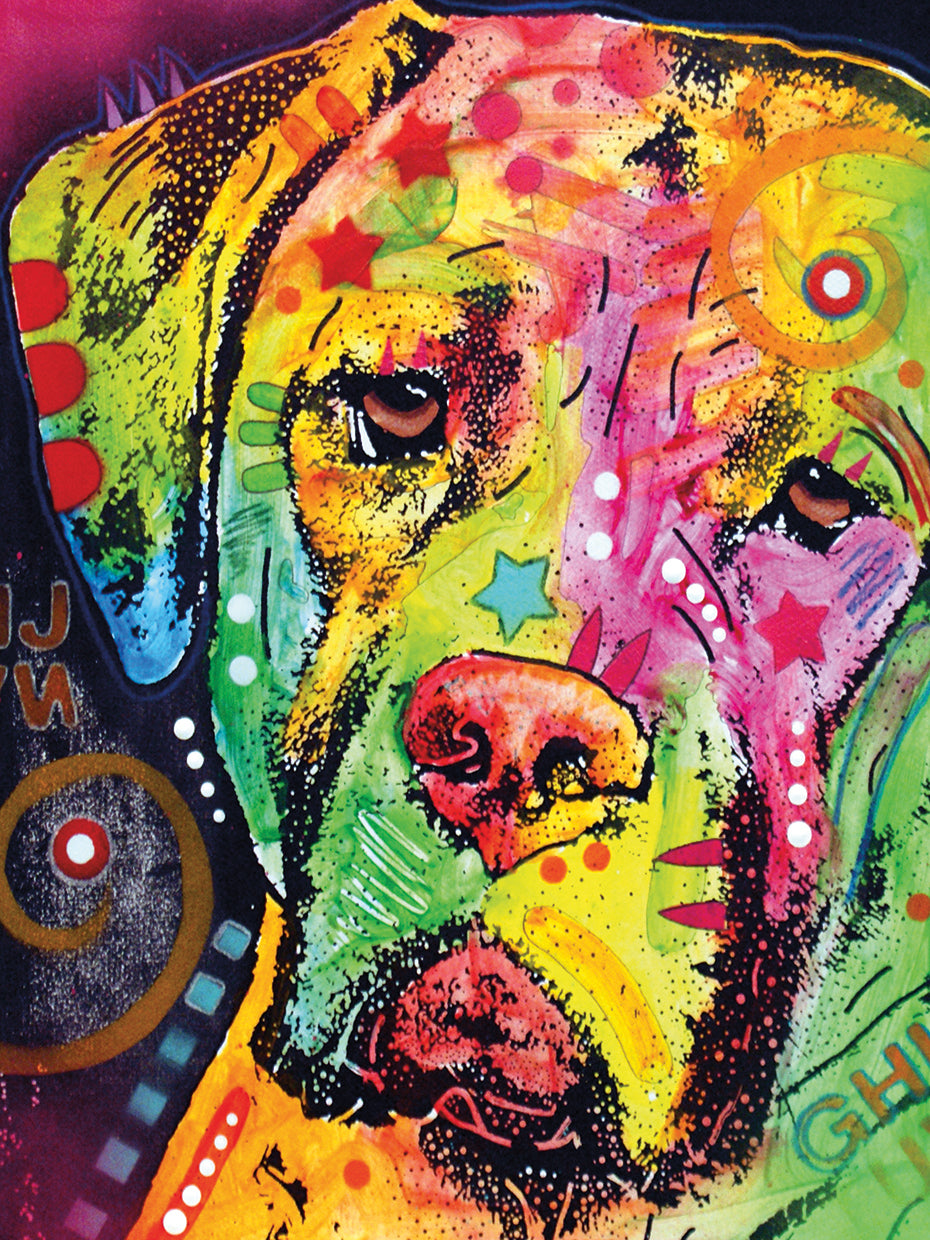 Mastiff - highest quality handcrafted wall art work on large canvas & framed canvas prints by Dean Russo 