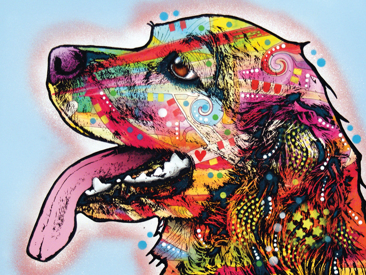 Cocker Spaniel - highest quality handcrafted wall art work on large canvas & framed canvas prints by Dean Russo 