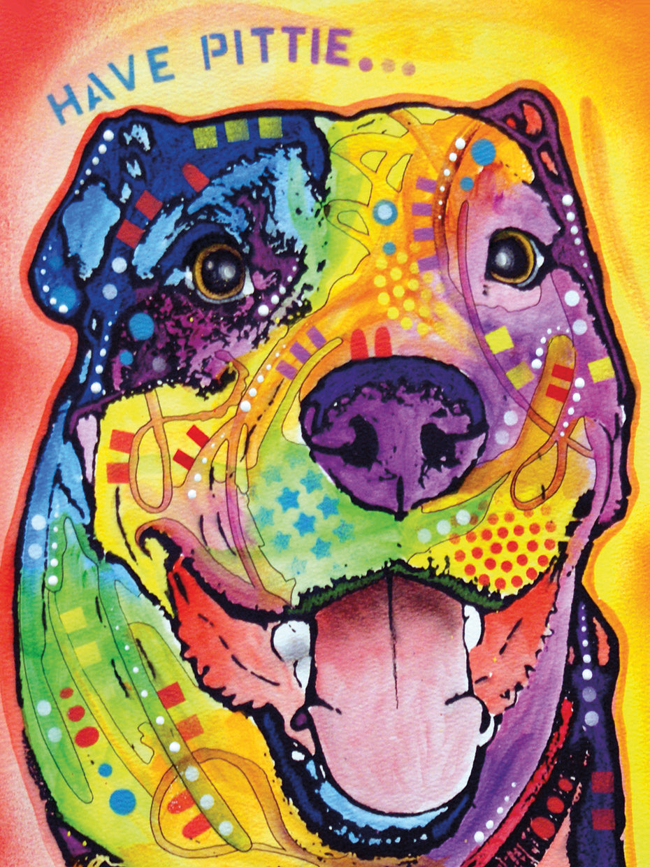 Have Pittie - highest quality handcrafted wall art work on large canvas & framed canvas prints by Dean Russo 