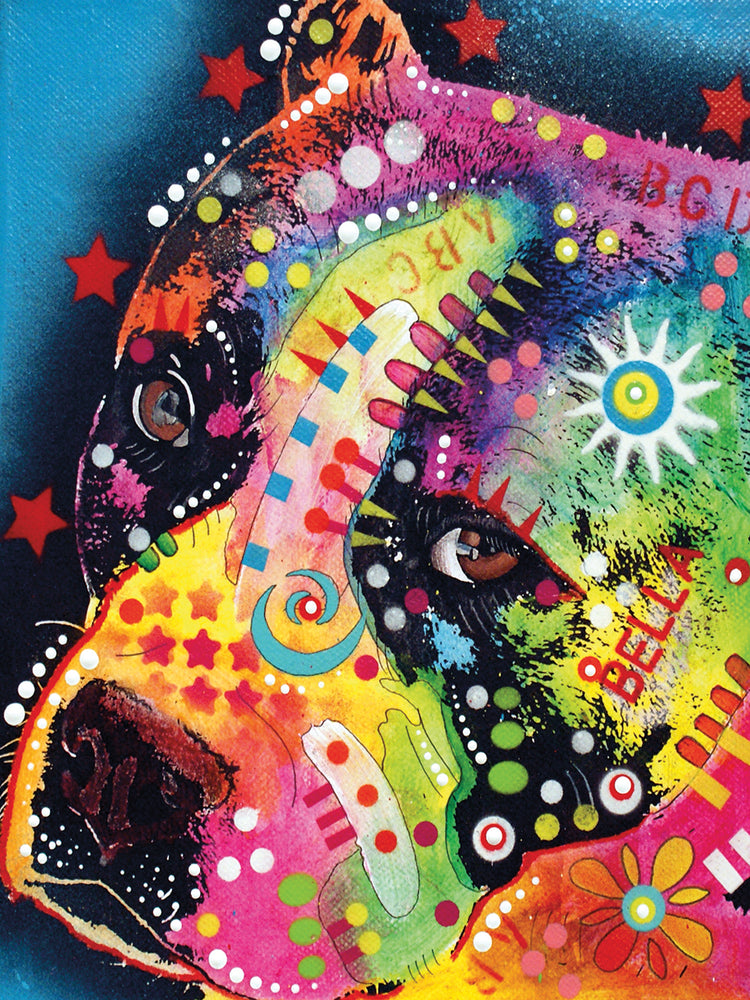 Bella - highest quality handcrafted wall art work on large canvas & framed canvas prints by Dean Russo 