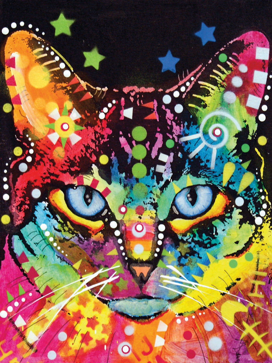 Blue Eyes - highest quality handcrafted wall art work on large canvas & framed canvas prints by Dean Russo 