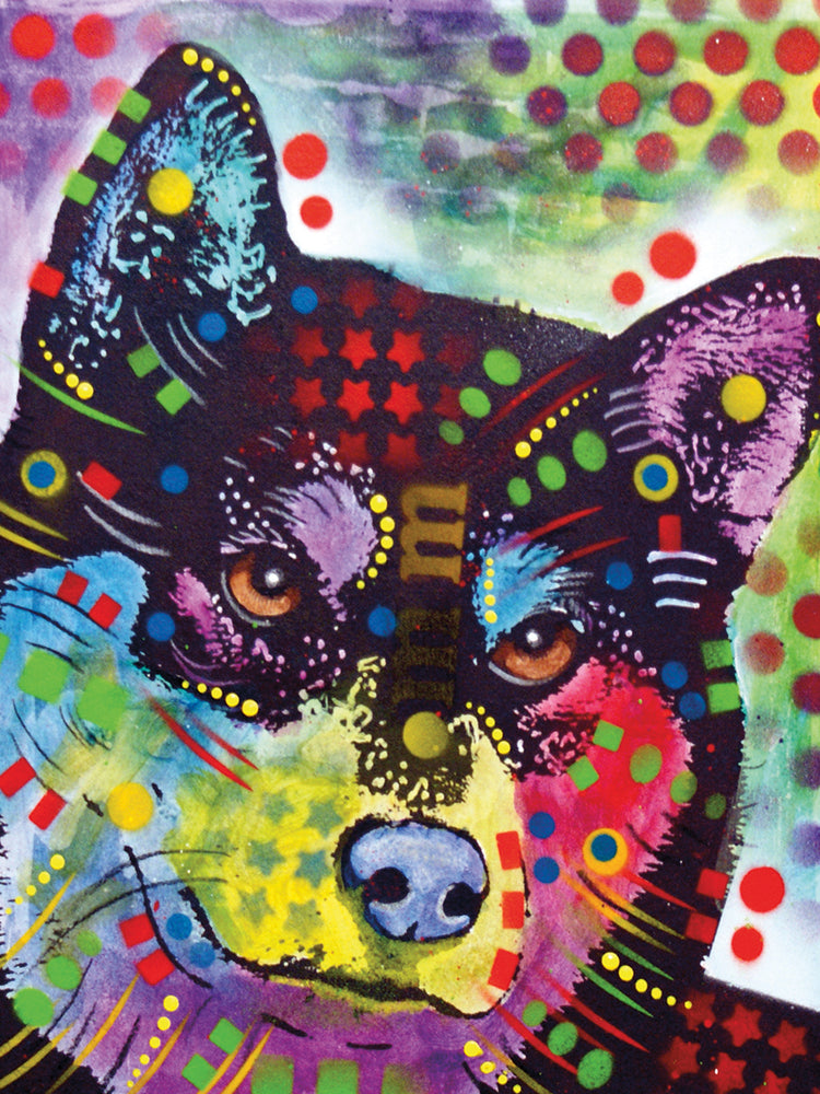 Shiba Inu - highest quality handcrafted wall art work on large canvas & framed canvas prints by Dean Russo 