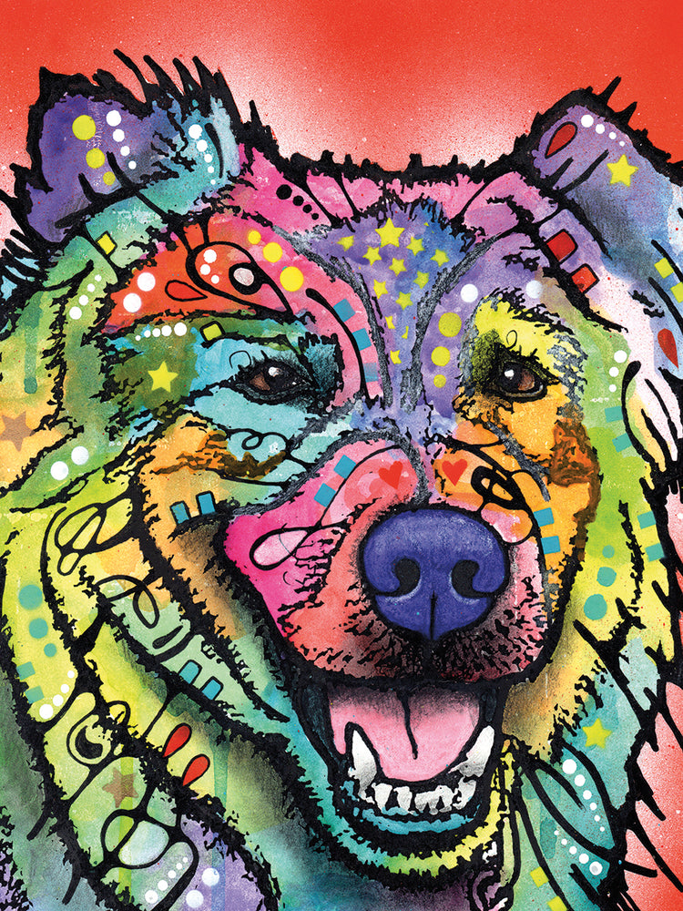 Leo - highest quality handcrafted wall art work on large canvas & framed canvas prints by Dean Russo 