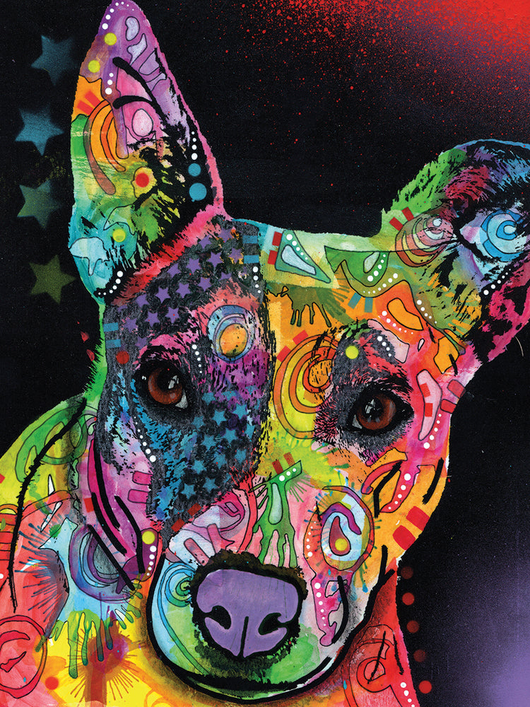 Roxy - highest quality handcrafted wall art work on large canvas & framed canvas prints by Dean Russo 