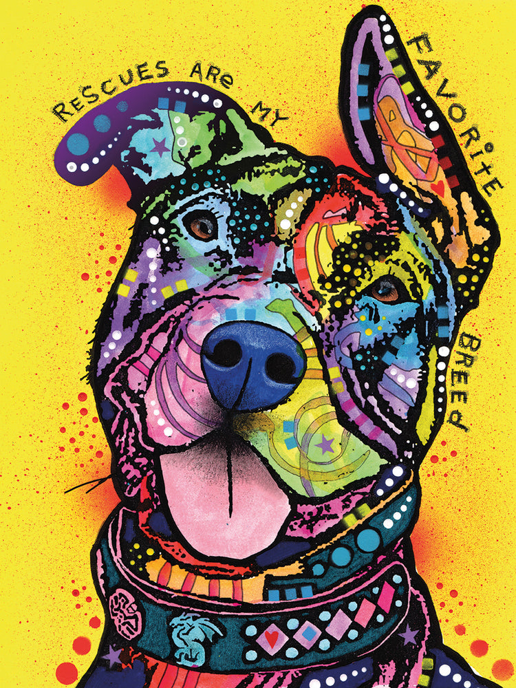 My Favorite Breed - highest quality handcrafted wall art work on large canvas & framed canvas prints by Dean Russo 