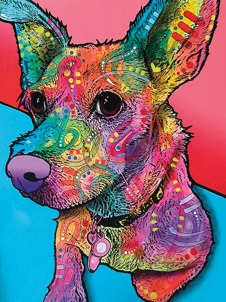 Jack - highest quality handcrafted wall art work on large canvas & framed canvas prints by Dean Russo 