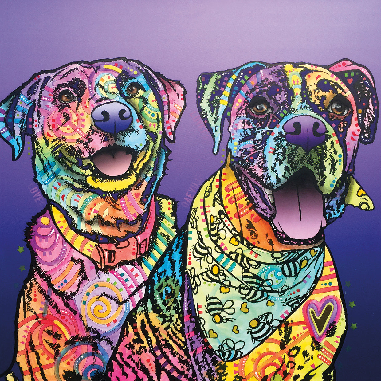 Peas In A Pod - highest quality handcrafted wall art work on large canvas & framed canvas prints by Dean Russo 