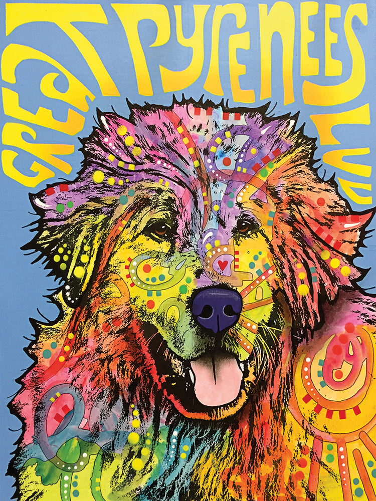 Great Pyrenees - highest quality handcrafted wall art work on large canvas & framed canvas prints by Dean Russo 