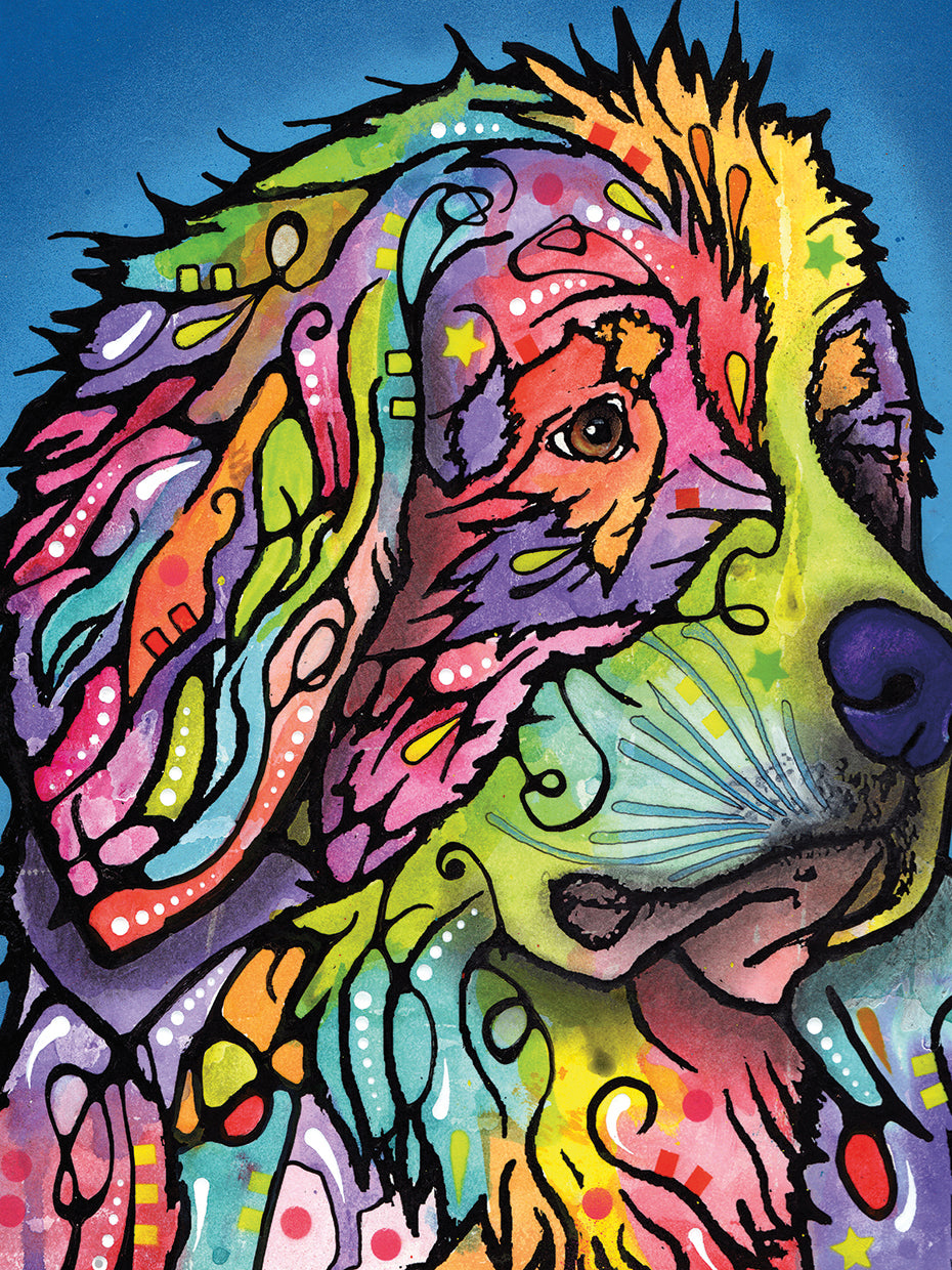 Mountain Dog - highest quality handcrafted wall art work on large canvas & framed canvas prints by Dean Russo 