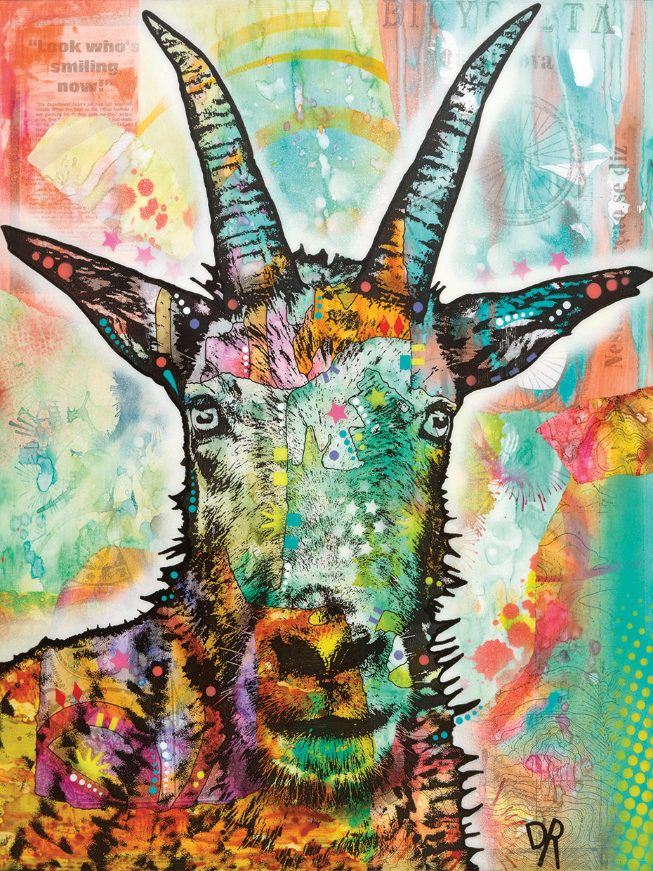 Look Who Smiling Now - highest quality handcrafted wall art work on large canvas & framed canvas prints by Dean Russo 