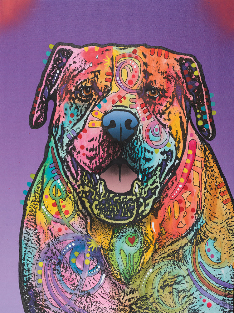 Biddie - highest quality handcrafted wall art work on large canvas & framed canvas prints by Dean Russo 