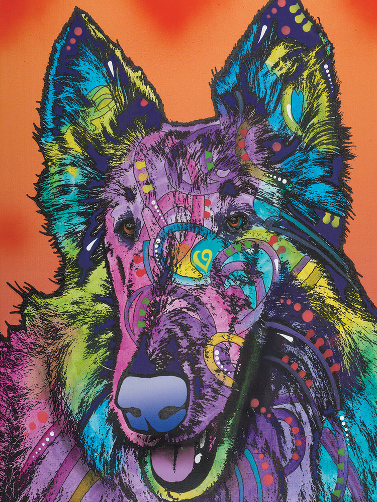 Ava - highest quality handcrafted wall art work on large canvas & framed canvas prints by Dean Russo 