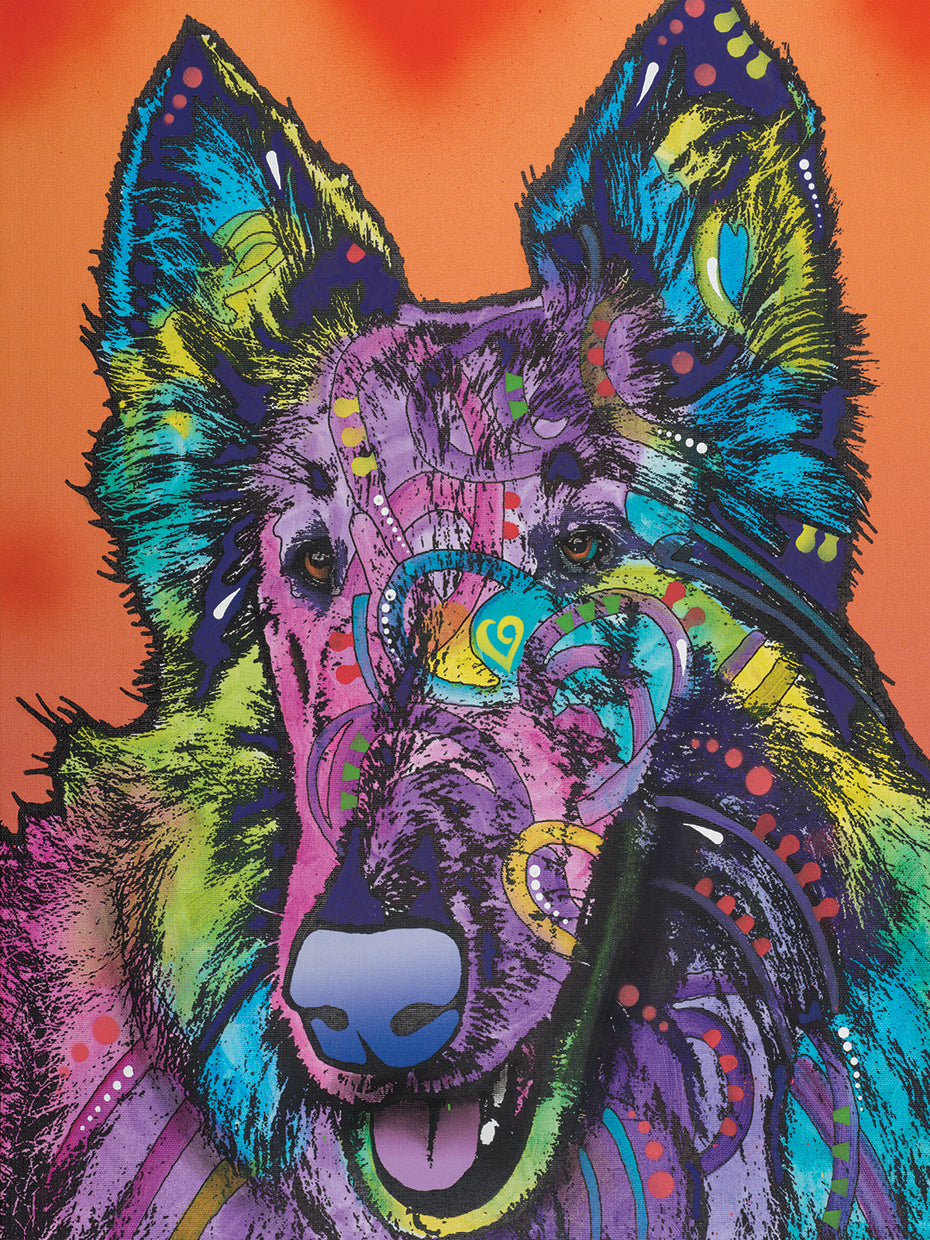 Ava - highest quality handcrafted wall art work on large canvas & framed canvas prints by Dean Russo 