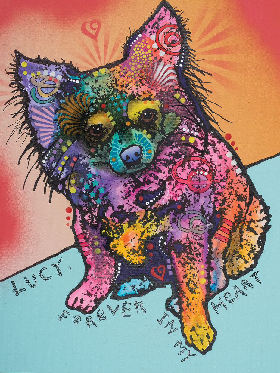 Lucy B - highest quality handcrafted wall art work on large canvas & framed canvas prints by Dean Russo 