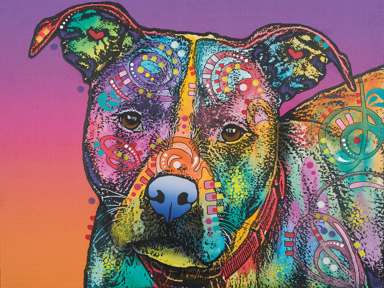 Lulu - highest quality handcrafted wall art work on large canvas & framed canvas prints by Dean Russo 