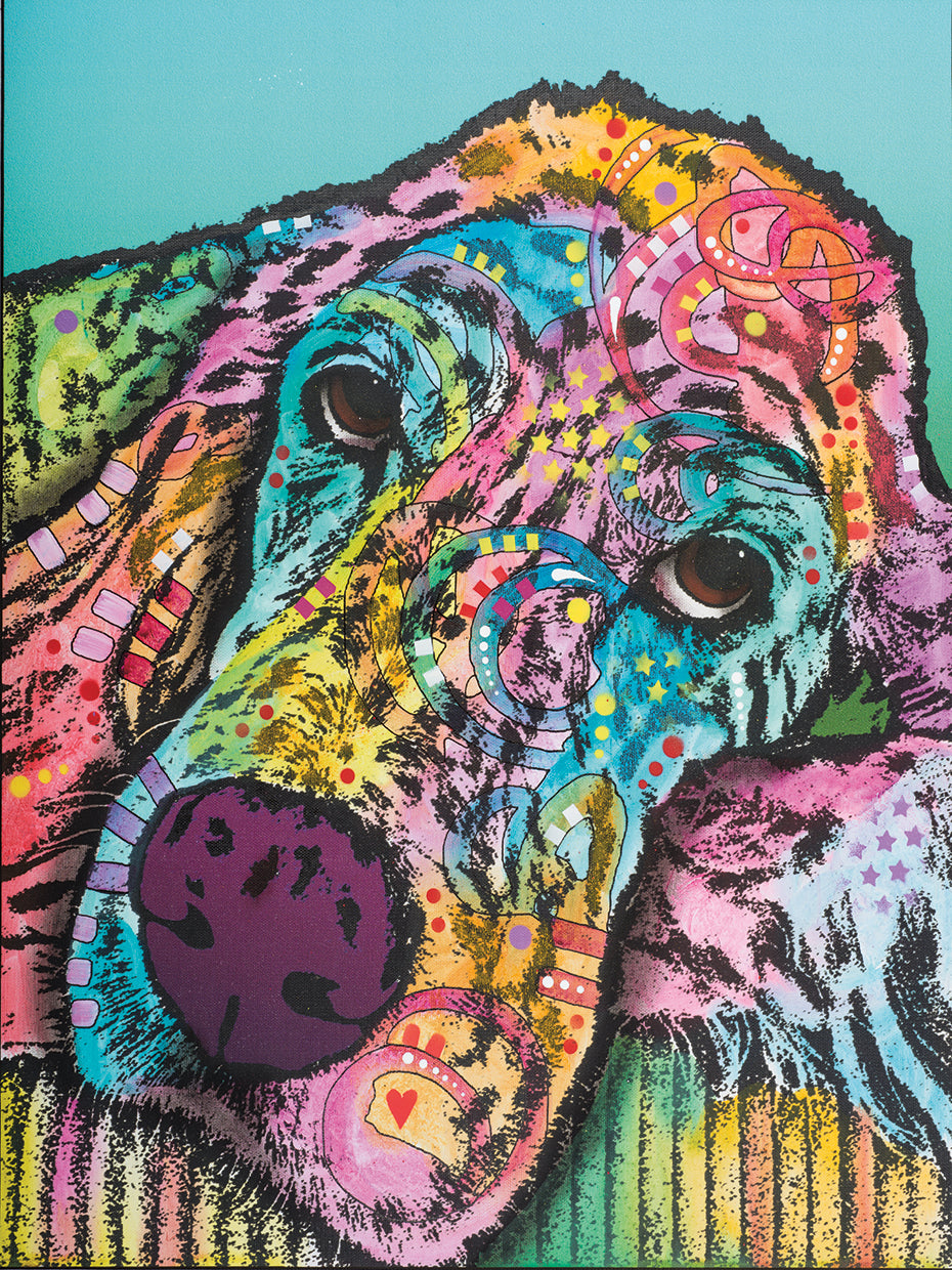 Sadie 5 - highest quality handcrafted wall art work on large canvas & framed canvas prints by Dean Russo 