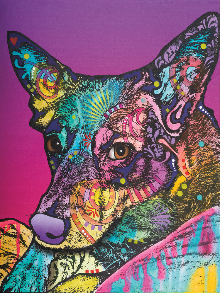 Zena 4 - highest quality handcrafted wall art work on large canvas & framed canvas prints by Dean Russo 