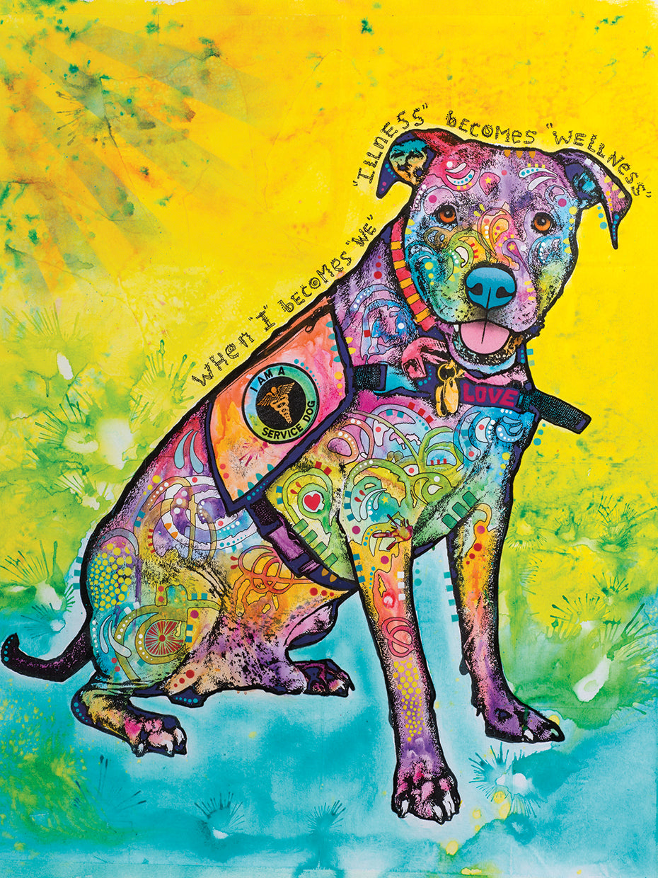 K-9 Patrol - highest quality handcrafted wall art work on large canvas & framed canvas prints by Dean Russo 