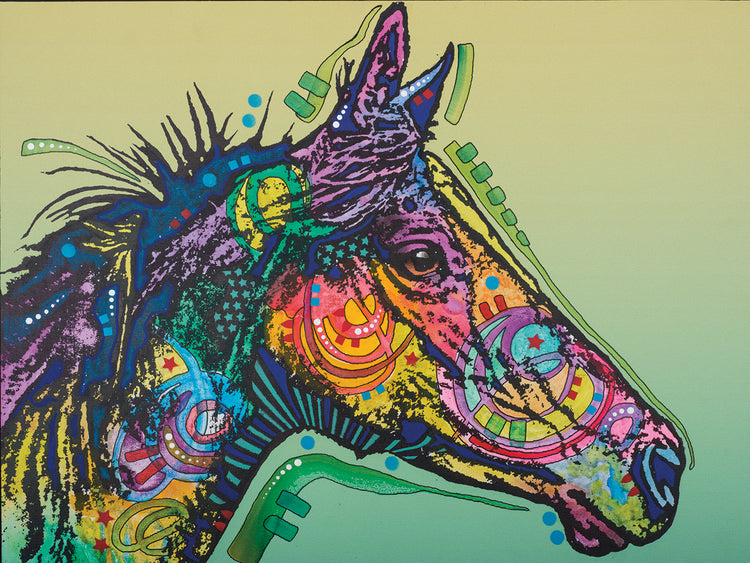 Basha Custom 3 - highest quality handcrafted wall art work on large canvas & framed canvas prints by Dean Russo 