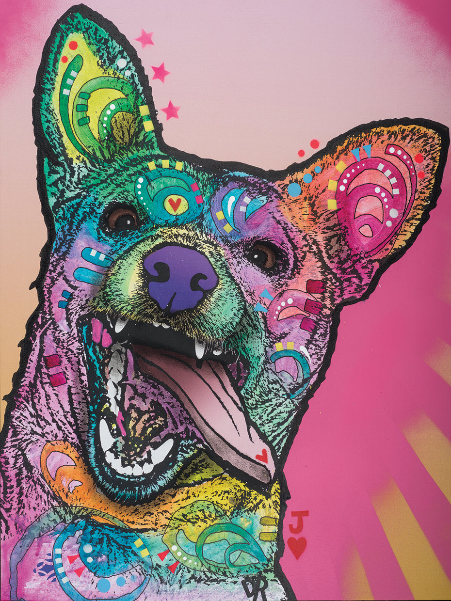 Jack - highest quality handcrafted wall art work on large canvas & framed canvas prints by Dean Russo 