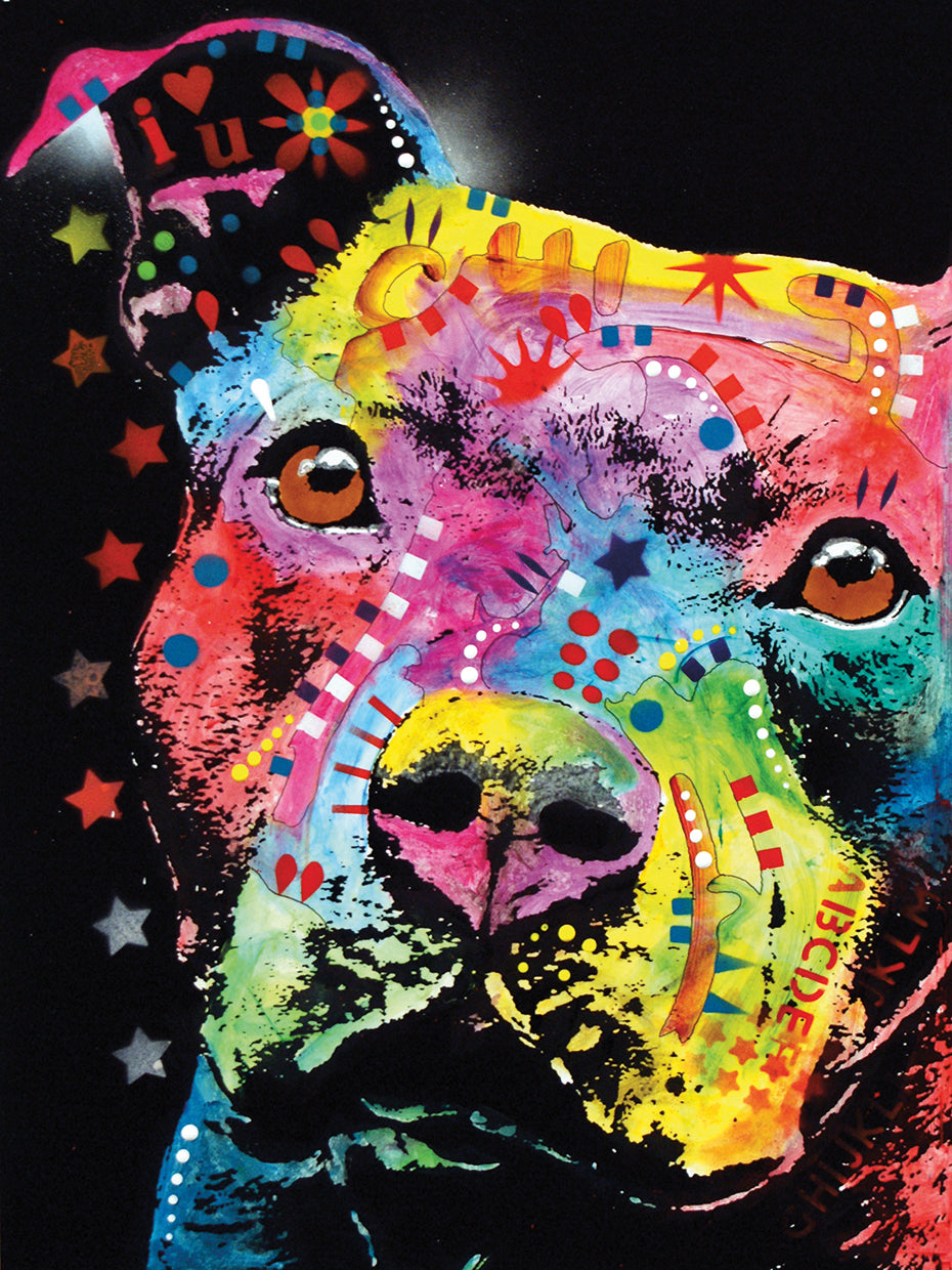 Thoughtful Pit - highest quality handcrafted wall art work on large canvas & framed canvas prints by Dean Russo 