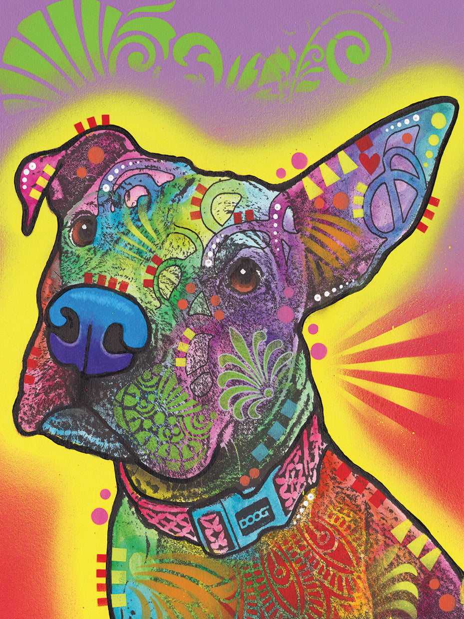 Izzy - highest quality handcrafted wall art work on large canvas & framed canvas prints by Dean Russo 